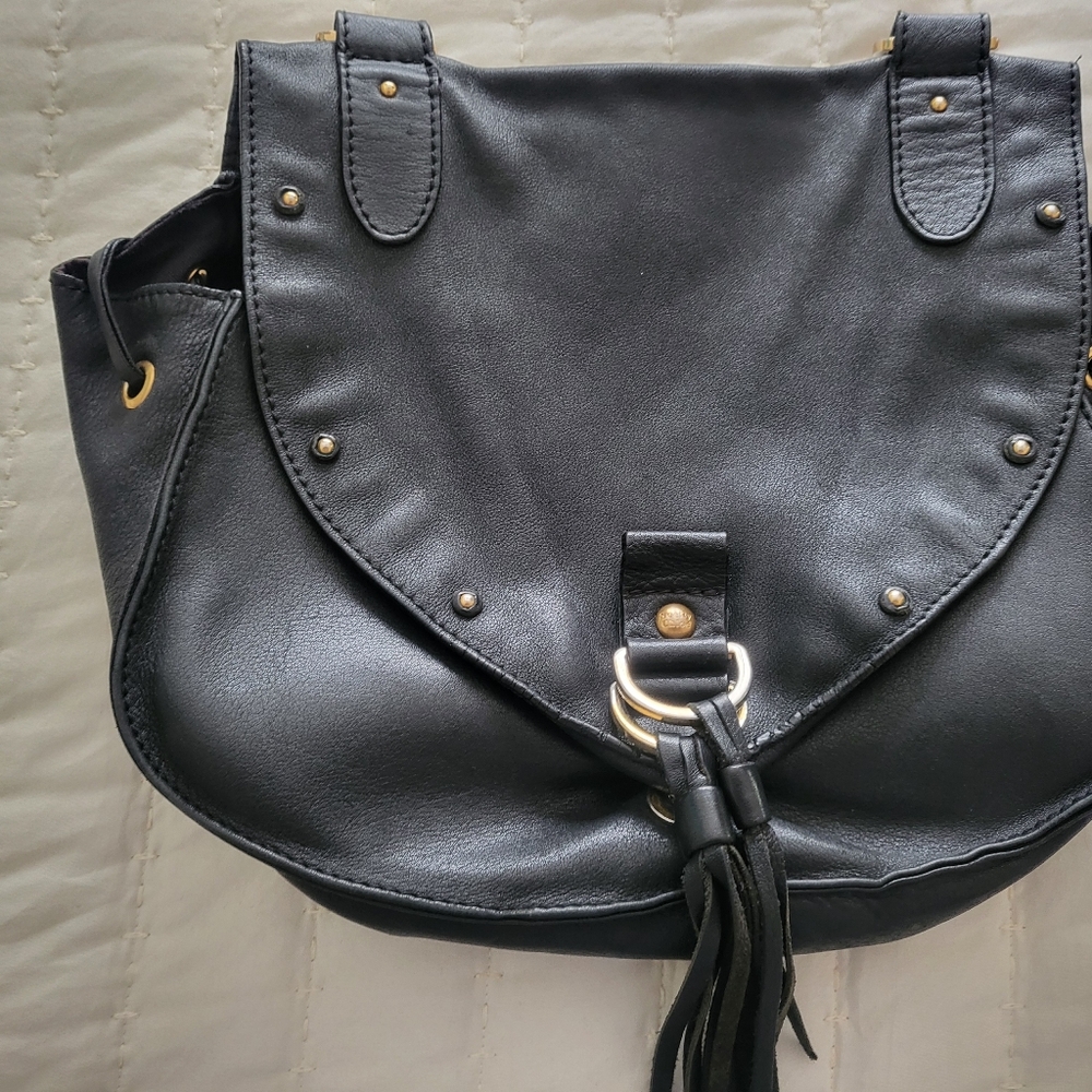 See by Chloe Collins Black Leather Crossbody W/O Strap.